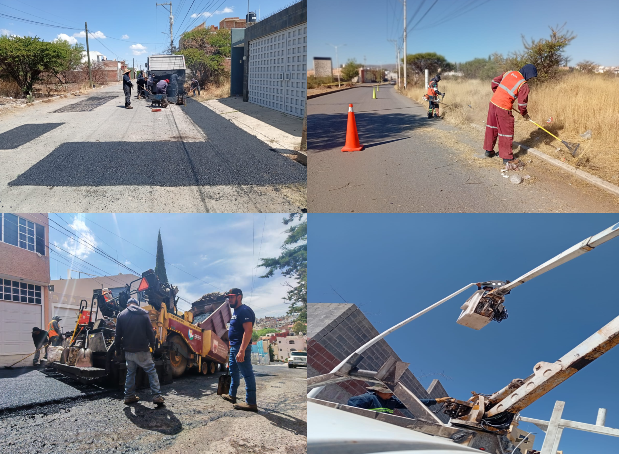 Se realizan 204 reparaciones de alumbrado público BACHEO Y SERVICIOS ABRIL 2026