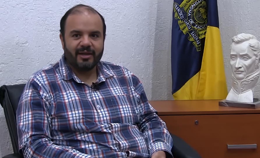 José María Celaya, docente investigador de la Unidad Académica de Ingeniería de la UAZ Celaya Padilla