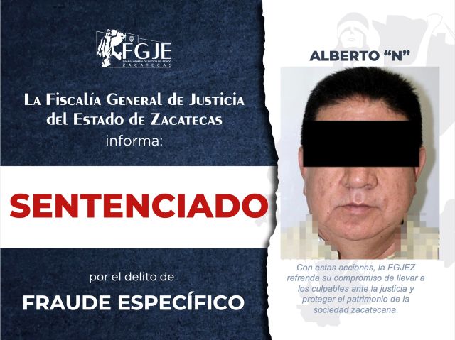 El sentenciado FRAUDE ALBERto