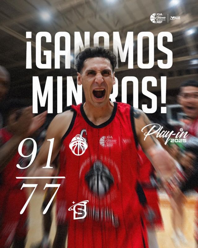 Imágenes del juego de esta noche Mineros gana primero
