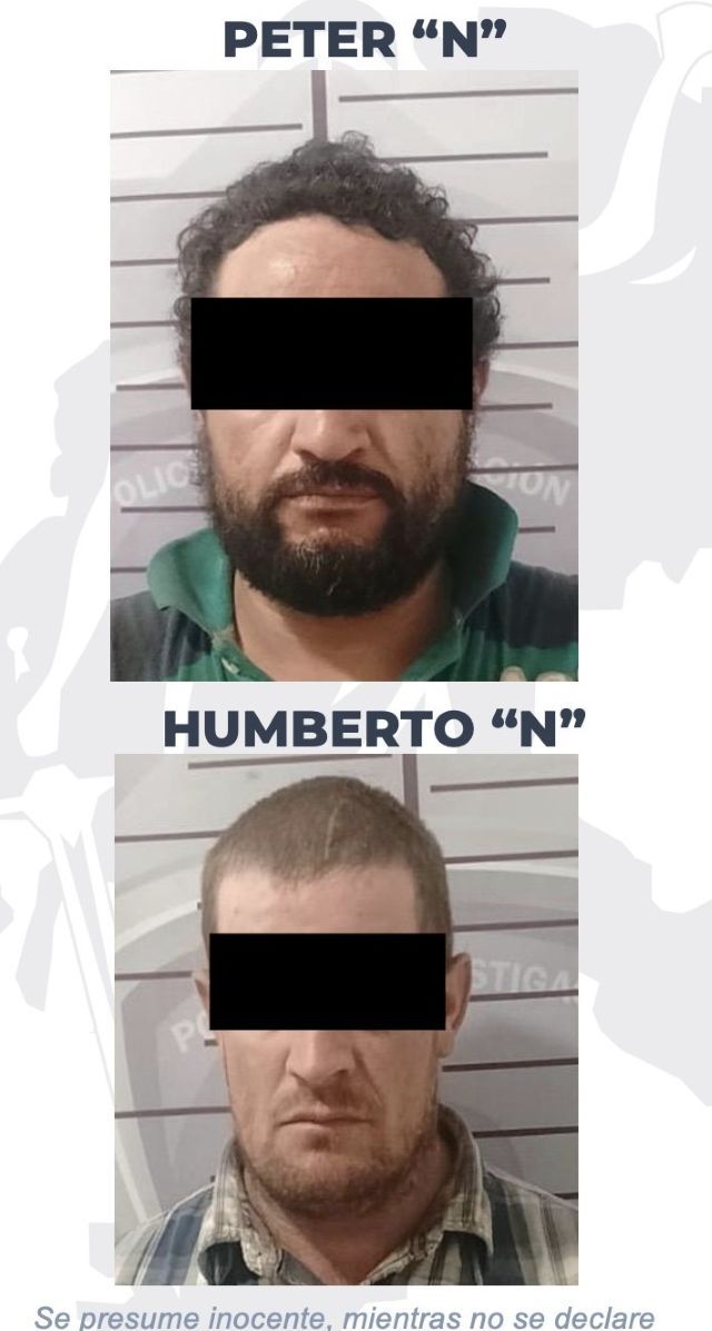 Los dos investigados tras la detención ambos robo