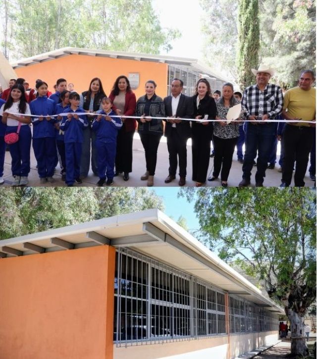 Inauguran la rehabilitación funcionarias del estado y municipio aulas Chalchihutes