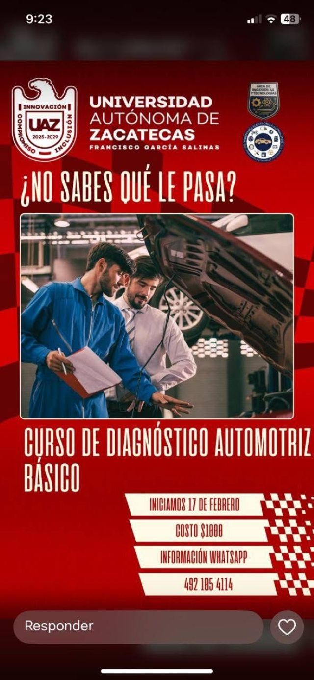 Hay varias opciones para estudiantes y público en general automotriz