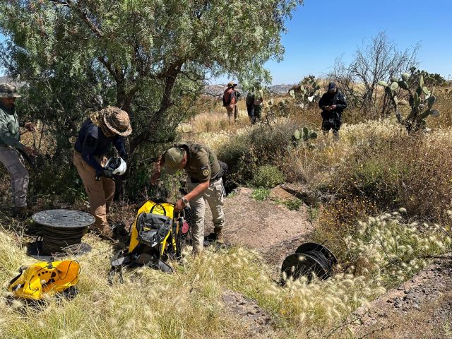 descenso a tiros de mina