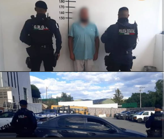 El detenido y el auto asegurado deten y auto