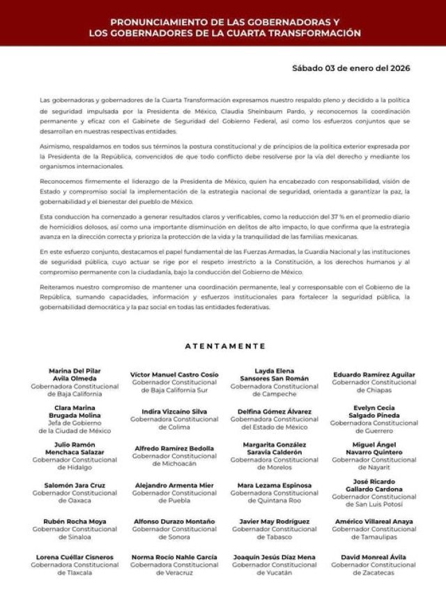 el pronnciamiento de gobs