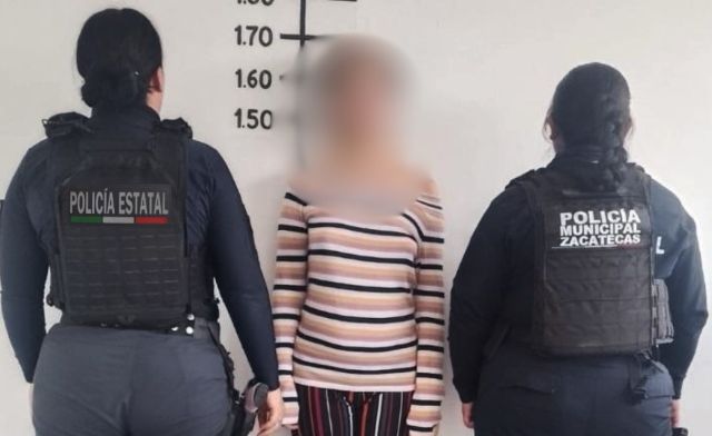 Policías Municipal y Estatal arrestaron a la implicada ella dijo