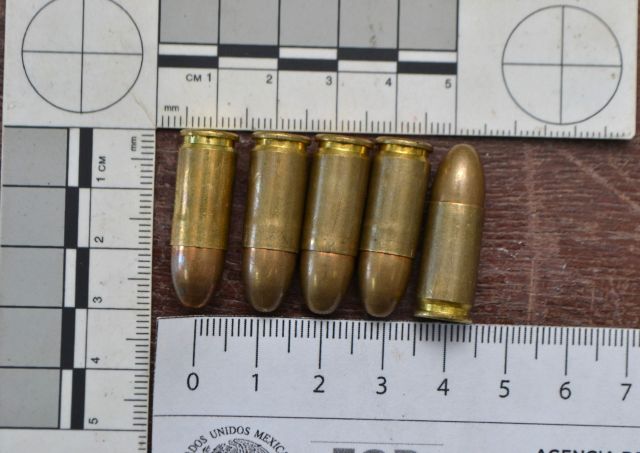 Traía 22 piezas para arma de fuego de uso exclusivo de las fuerzas armadas eran 22