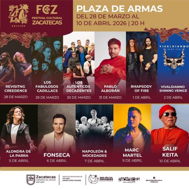 Programación estelar del Festival Cultural, entre otras muchas actividades estelares