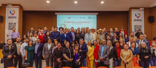 El gobernador encabezó la denominada Plenaria Migrante con representantes de clubes de migrantes residentes en EU plenaria migrante