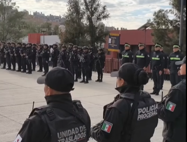 Fuerzas de seguridad en acción tras hechos violentos del domingo poliicas estatales hoy