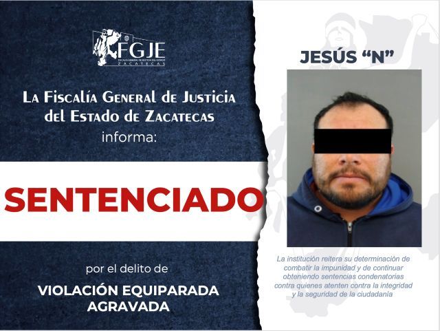 Ficha oficial de la FGJEZ sentenciado