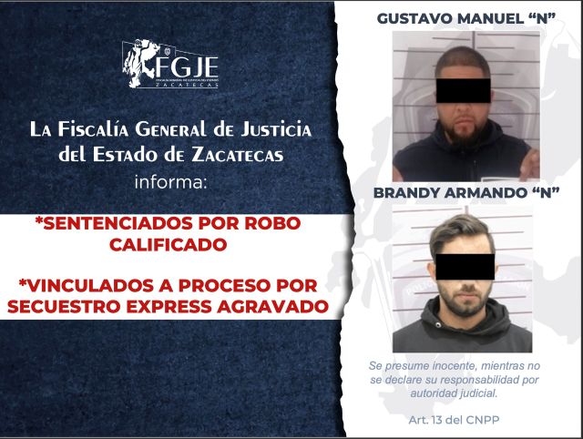 También fueron vinculados a proceso por secuestro express agravado sentenciados a 4 aos