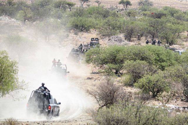 Fuerzas de Reacción Inmediata en operativo en Tayahua, Villanueva zona de agresion
