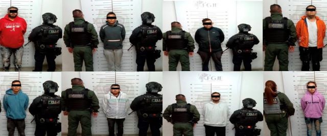 los ocho detenidos