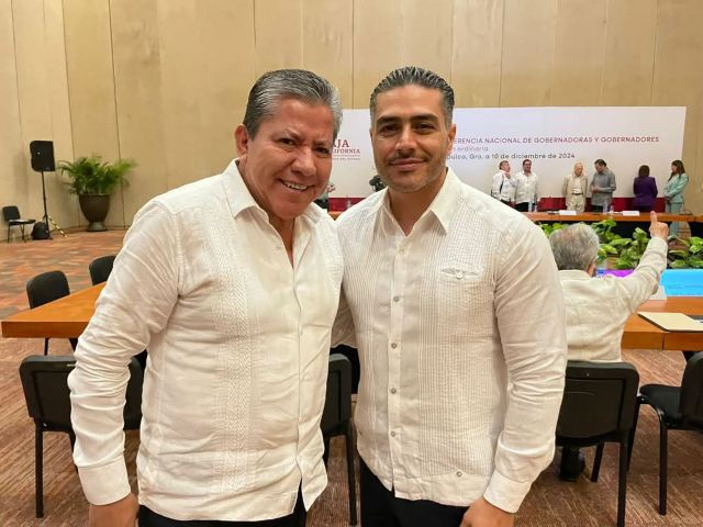 En el evento, el gobernador David Monreal y el secretario de Seguridad Omar García Harfuch Con Omar García H