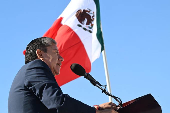 El mandatario estatal, durante su mensaje bxbxb