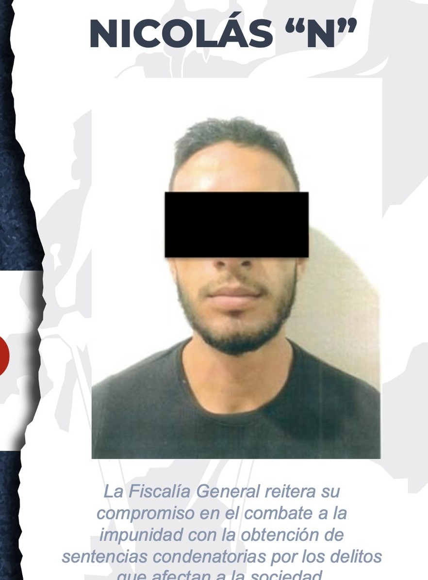 Nicolás recibió su condena, informó la FGJEZ presunto secuestraddor