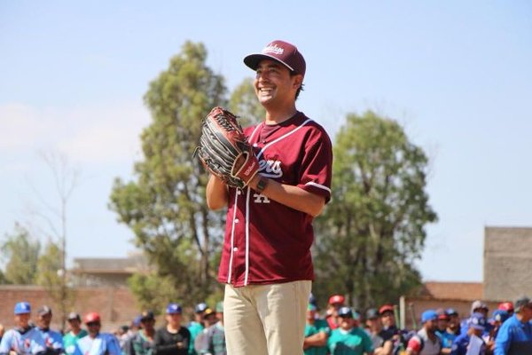 El presidente municipal Pepe Saldívar