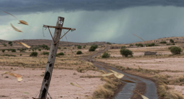 Cielo nublado con viento en Zacatecas