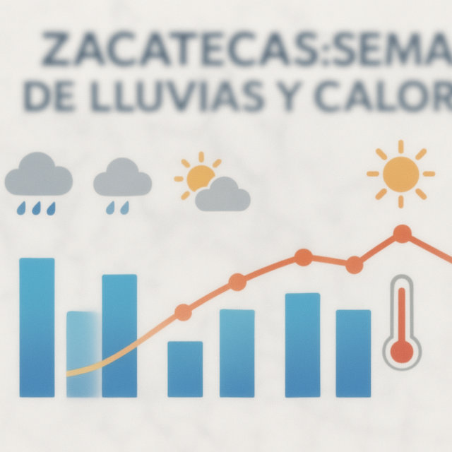 Pronóstico climático: semana de lluvias y calor en Zacatecas