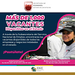 vacantes en la entidad