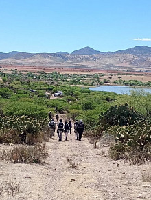 Buscadores se adentraron en varios predios