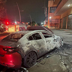 INCENDIO de auto