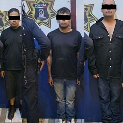 tres detenidos con cristal