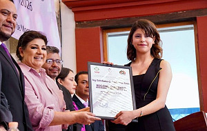 La estudiabte Estefanía Guadalupe Contreras