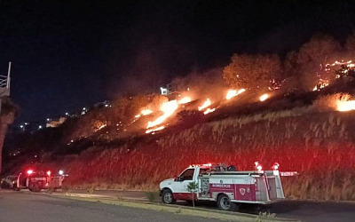 foto de incendio en la O M