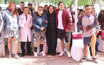 Beneficiarios principalmente de protesis de pierna