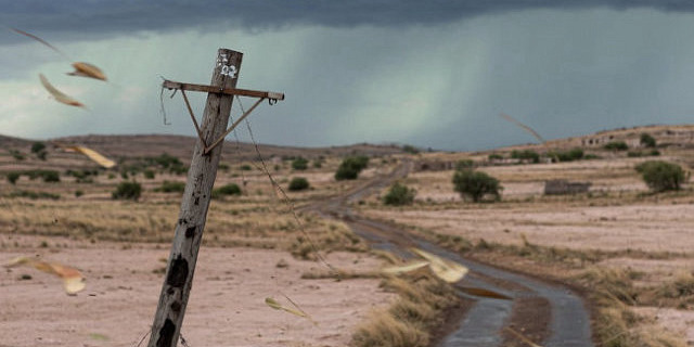 Cielo nublado con viento en Zacatecas